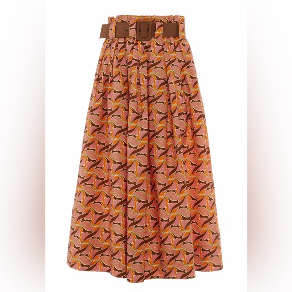 NWOT Devotion Twins skirt Kotronas XS midi orange